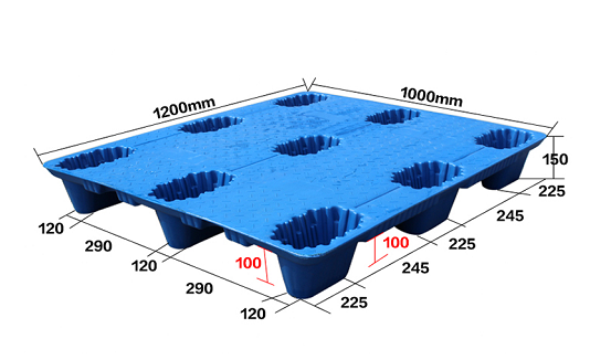 1210吹塑九脚托盘 1210吹塑九脚托盘